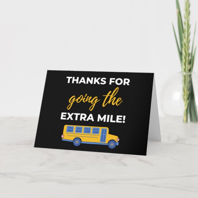 Thanks For Going The Extra Mile Karte (Vorderseite)