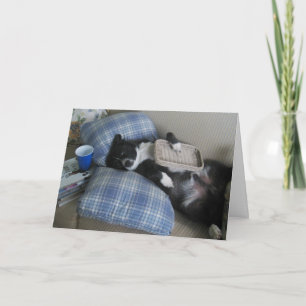 Thanks for the Party with Cute Dog Dankeskarte