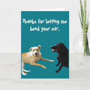 Thanks for the Talk Card Dankeskarte