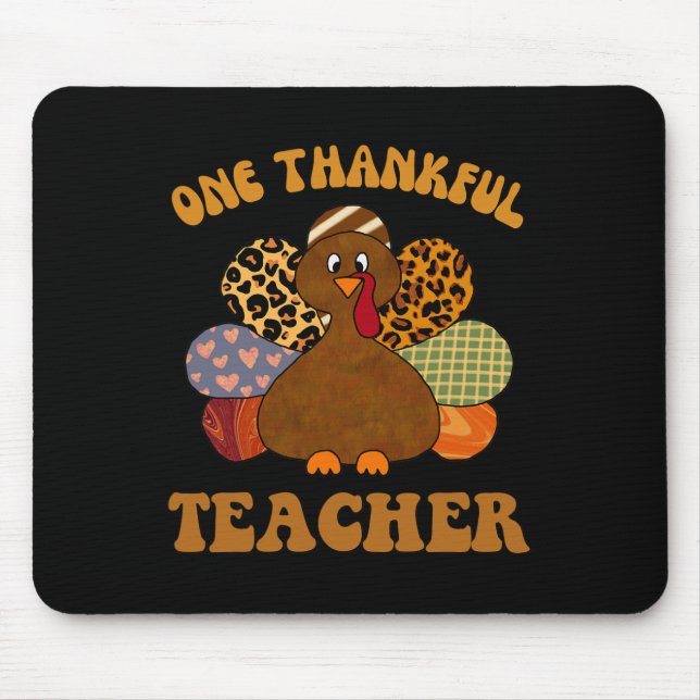Thanksgivi-Dozentin für Frauenfalllehrer Mousepad (Vorne)
