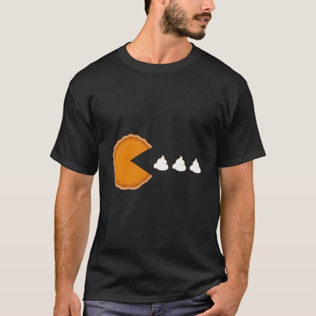 Thanksgiving 2020 Pumpkin Pie Eating Whipped Cream T-Shirt (Vorderseite)