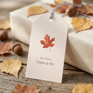 Thanksgiving-Ahornblatt-Geschenkanhänger Geschenkanhänger