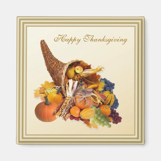 Thanksgiving. Aimant Cornucopia (Devant)