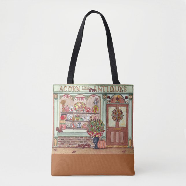 Thanksgiving Antique Shop Sac fourre-tout d'aquare (Devant)