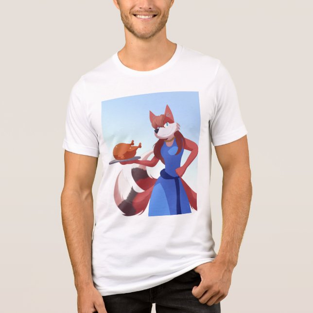 Thanksgiving Anton's Mom Tri-Blend Shirt (Vorderseite)