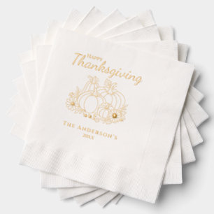 Thanksgiving Automne Citrouille Floral Personnalis