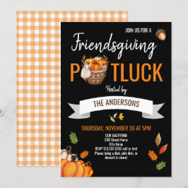 Thanksgiving avec Friends Potluck Invitation