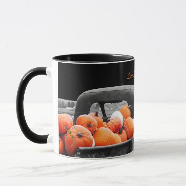 Thanksgiving Blessures Mug Black (Gauche)