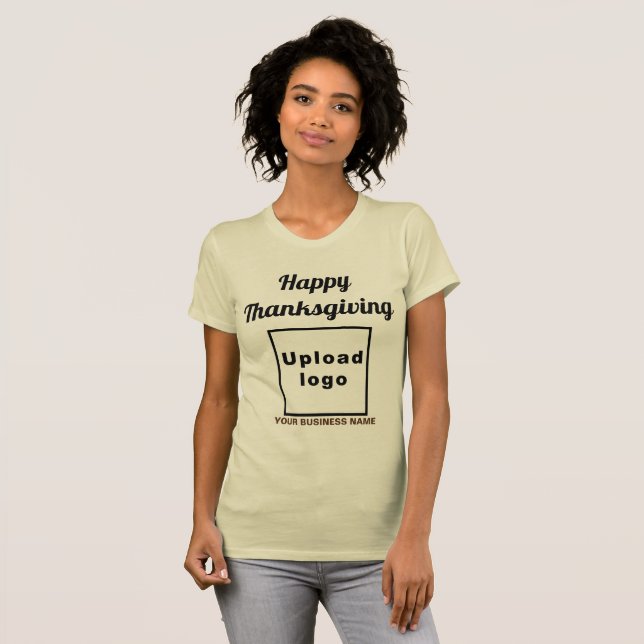 Thanksgiving | Business | T-shirt femme crème (Devant entier)