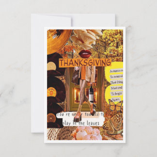 Thanksgiving Card Dankeskarte