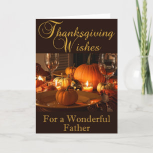Thanksgiving Card for Father Feiertagskarte