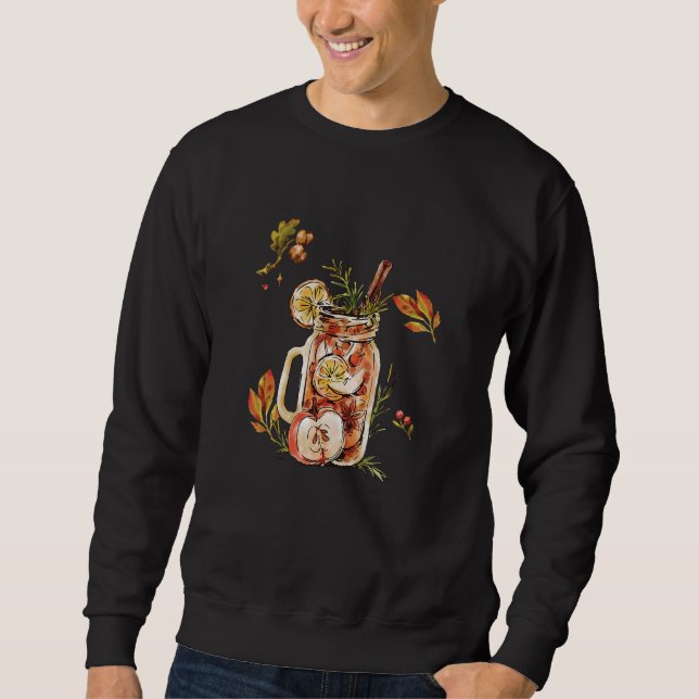 Thanksgiving Cider Autumn Sweatshirt (Vorderseite)