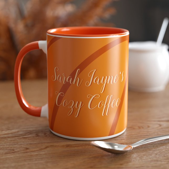 Thanksgiving Citrouille Cosy Coffee Mug (For your cozy coffees. Just add your name!)