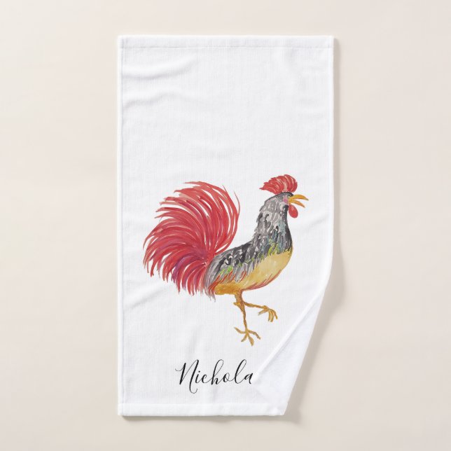 Thanksgiving Citrouilles d'aquarelle personnalisée (Serviette à main)