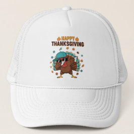 Thanksgiving Dabbing Turkey Truckerkappe