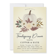 Thanksgiving Dinner Invitation 2024
