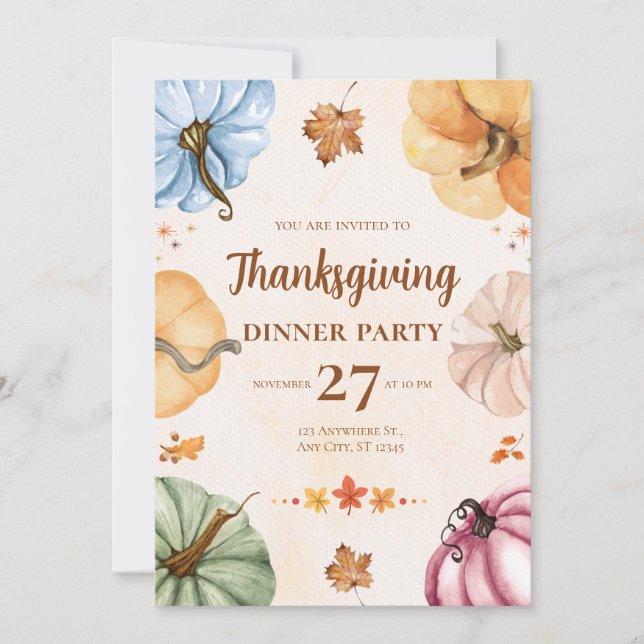 Thanksgiving Dinner Invitation - Let’s Gather Pump (Devant)
