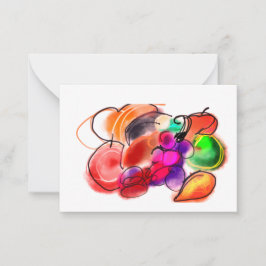 Thanksgiving food mitteilungskarte