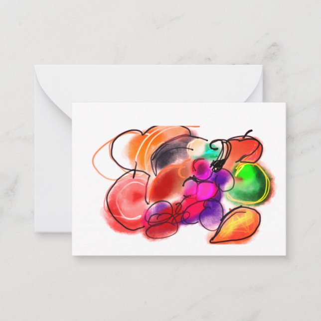 Thanksgiving food mitteilungskarte (Vorderseite)