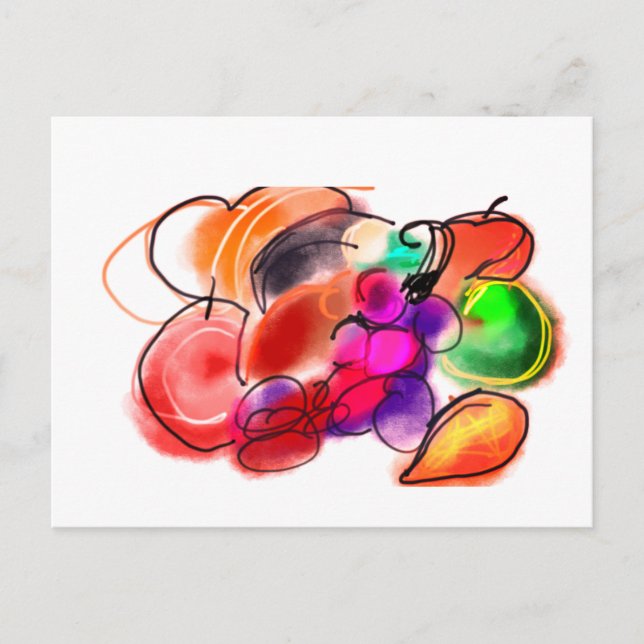 Thanksgiving food postkarte (Vorderseite)