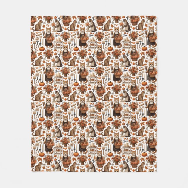 Thanksgiving for Cat Lovers  Fleecedecke (Vorderseite)
