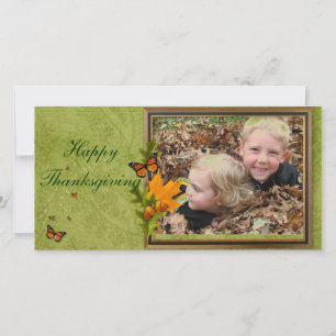Thanksgiving Fotcard Feiertagskarte