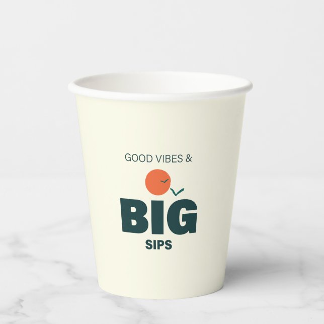 Thanksgiving/Friendsgiving Dinner Feast Papercups Pappbecher (Vorderseite)