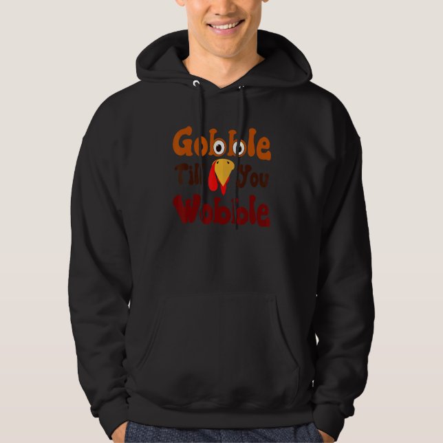 Thanksgiving-Gekrächze bis zum Wackeln Hoodie (Vorderseite)