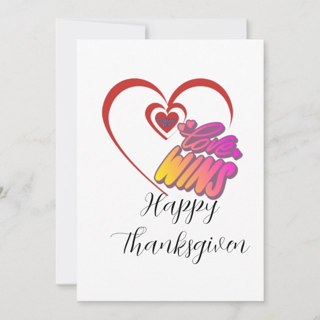 Thanksgiving-Karte Feiertagskarte (Vorderseite)