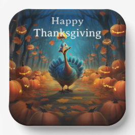 Thanksgiving Kids 9 Pappteller