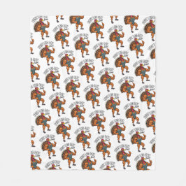 Thanksgiving Leg Day Fleece Blanket