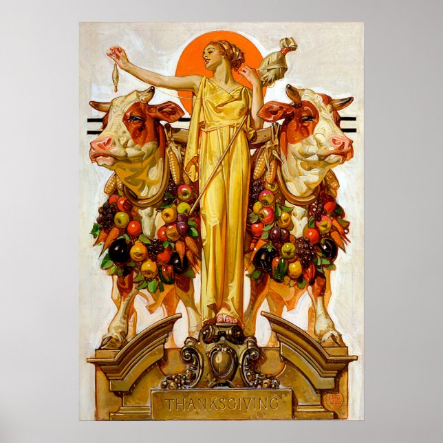 Thanksgiving - Leyendecker Poster (Vorne)