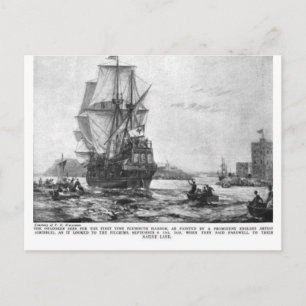 Thanksgiving Mayflower Ship ( Carte postale)