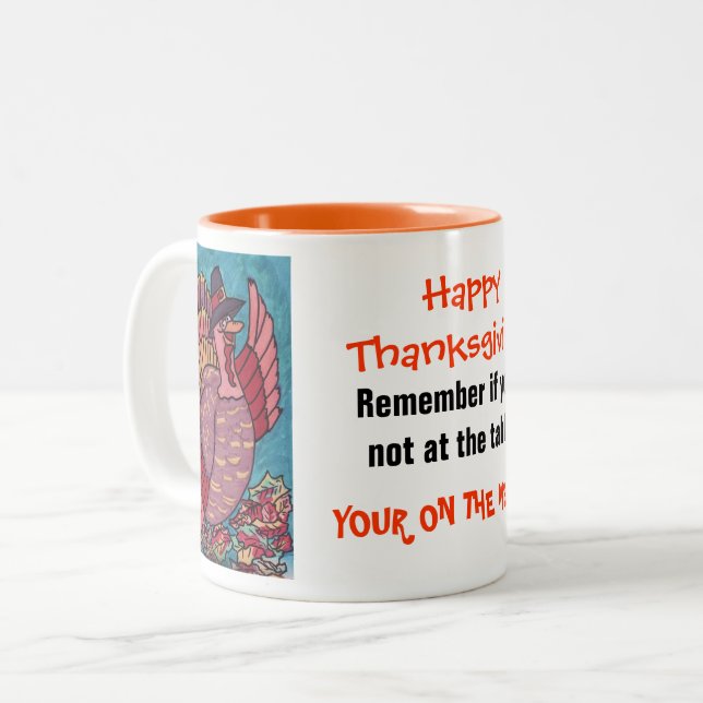 THANKSGIVING ONDULANT la tasse de la TURQUIE (Devant gauche)