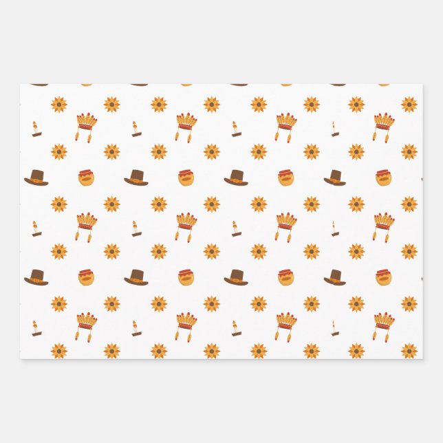 Thanksgiving paper geschenkpapier set (Vorderseite)