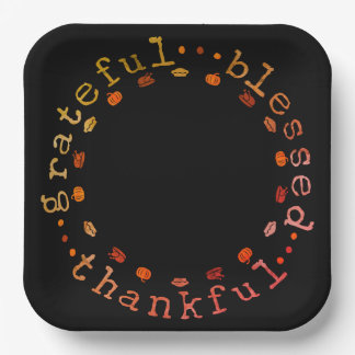 Thanksgiving-Papierteller Pappteller