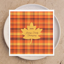 Thanksgiving Plaid Maple