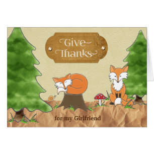 Thanksgiving pour Girlfriend Scrapbooky Woods Foxe