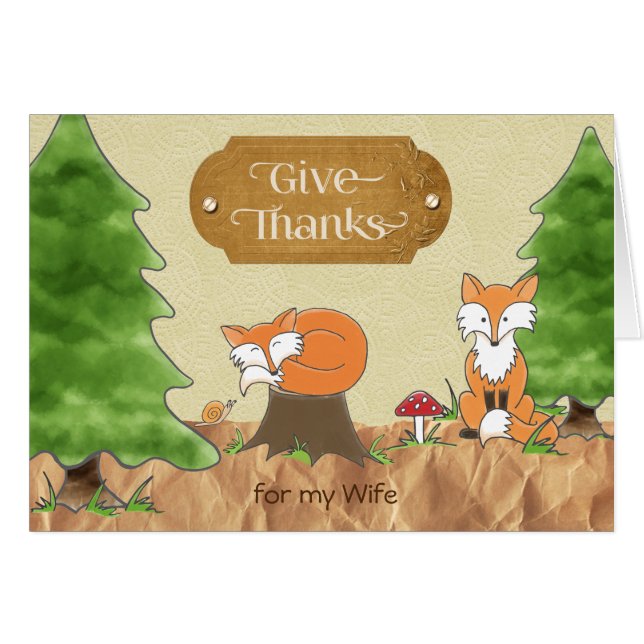 Thanksgiving pour la femme Scrapbook look Woods Fo (Devant horizontal)