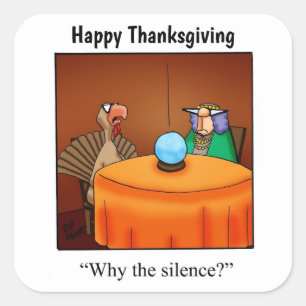 Thanksgiving "Pourquoi le silence ?" Autocollants