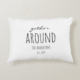 Thanksgiving Se Rassembler autour d'un Coussin d'a