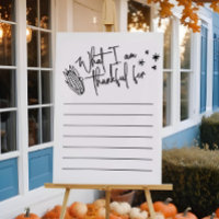 Thanksgiving Thankful Gratitude Activité Poster