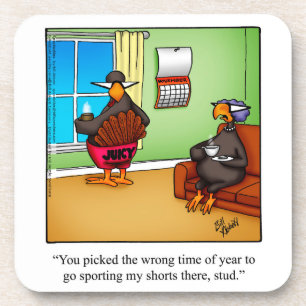 Thanksgiving Things - Drôle Dessous de verre Set S