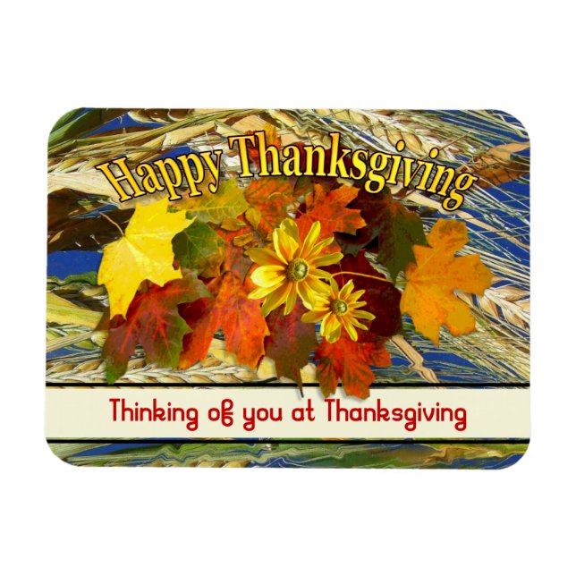 Thanksgiving Thoughts ~ Frigo Magnet (Horizontal)