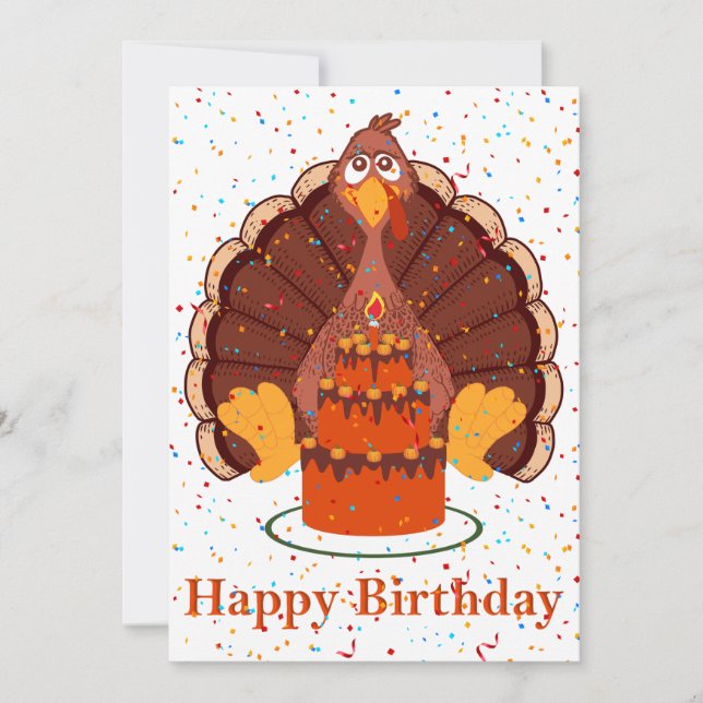 Thanksgiving Time Bonne carte d'anniversaire (Devant)