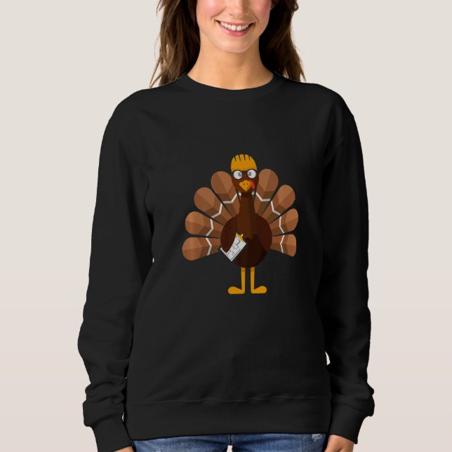 Thanksgiving  Turkey Engineer Sweatshirt (Vorderseite)