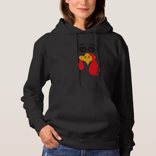 Thanksgiving Turkey Face Matching Family Costume C Hoodie (Vorderseite)
