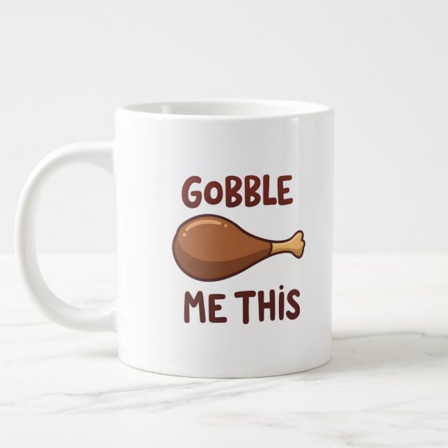 Thanksgiving Turkey Gift Funny Jumbo-Tasse (Links)