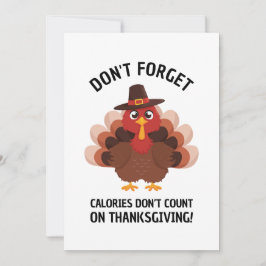 Thanksgiving Turkey Humor Funny Fall Joke Feiertagskarte