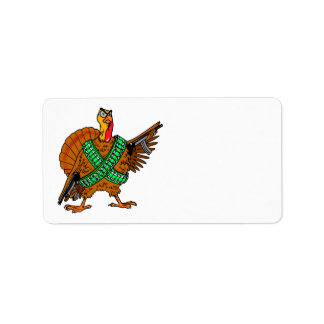 Thanksgiving Turquie Drôle Stickers Adresse
